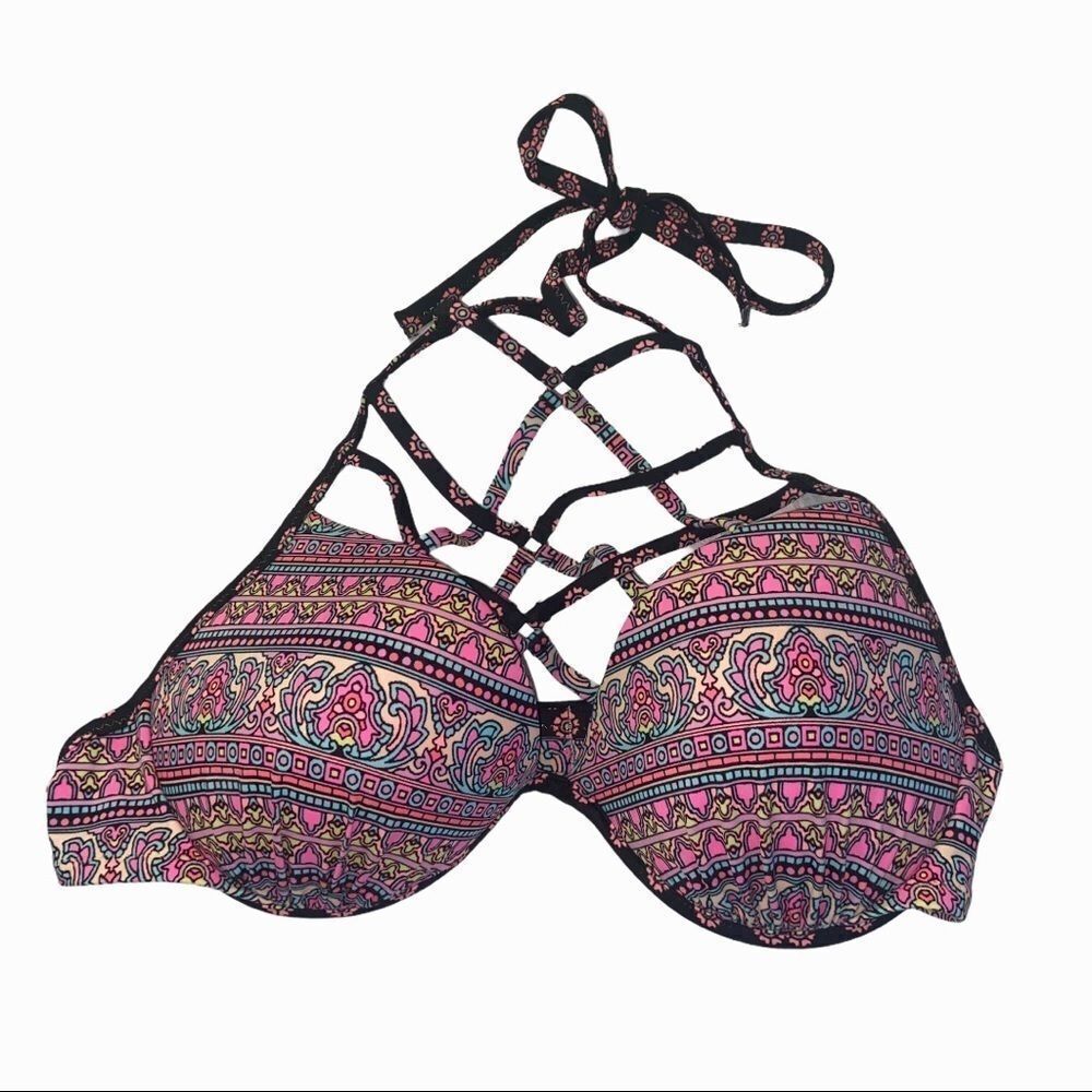 Shade & Shore Crisscross Halter Bikini Top